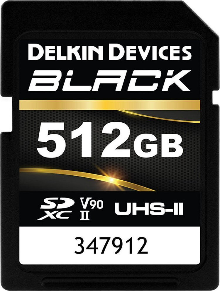 Карта памяти Delkin Devices BLACK SD UHS-II V90 512 ГБ (DSDBV90512BX)