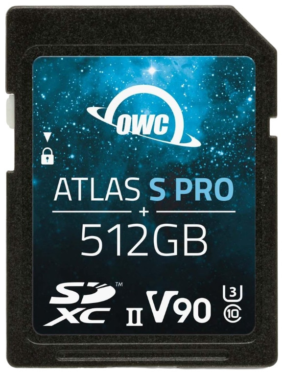 Карта памяти OWC Atlas S Pro SD UHS-II V90 512 ГБ (SDV90P0512)