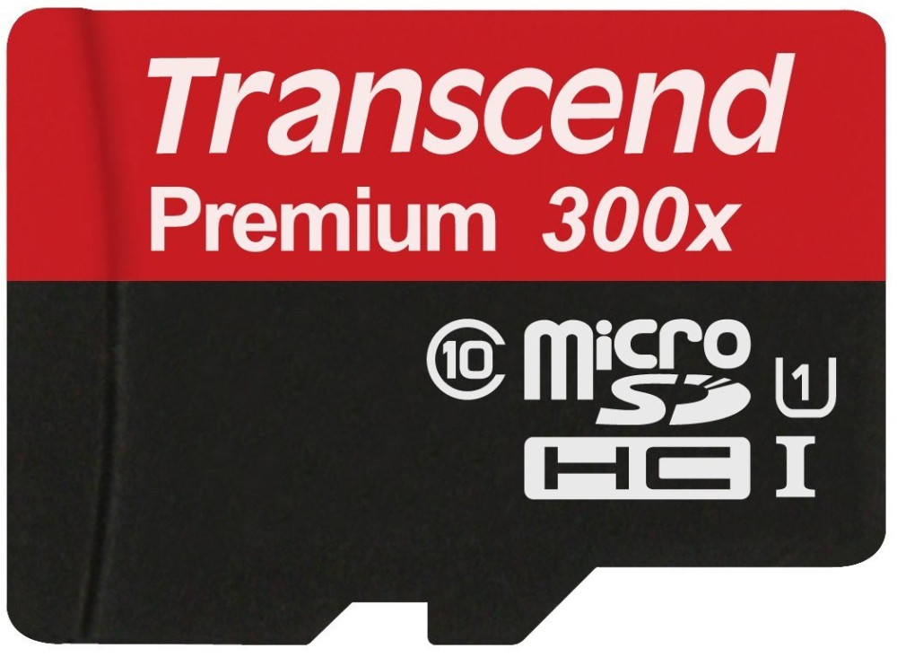 Карта памяти Transcend Premium 300X microSD UHS-I 64 ГБ (TS64GUSDXC10