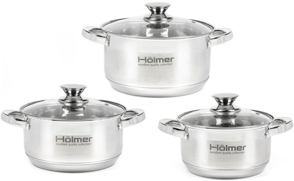 Набор посуды HOLMER CS-1653-SS
