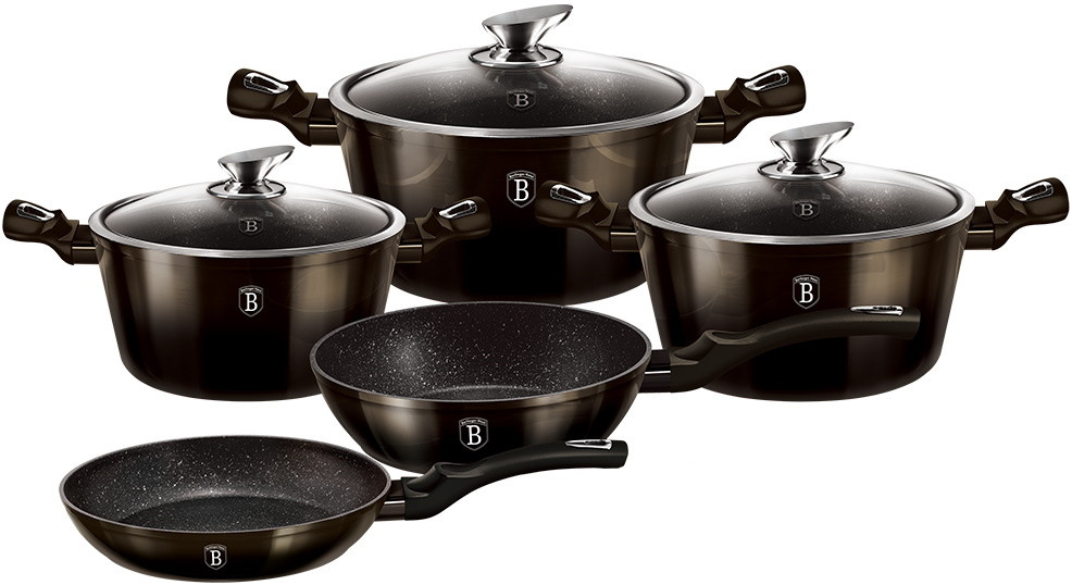 Набор посуды Berlinger Haus Shiny Black BH-6615