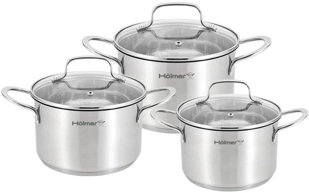 Набор посуды HOLMER Elegance CS-4651-SS