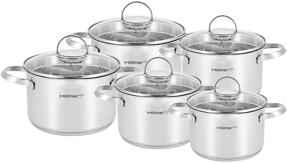 Набор посуды HOLMER Dynamic CS-51051-SSBD