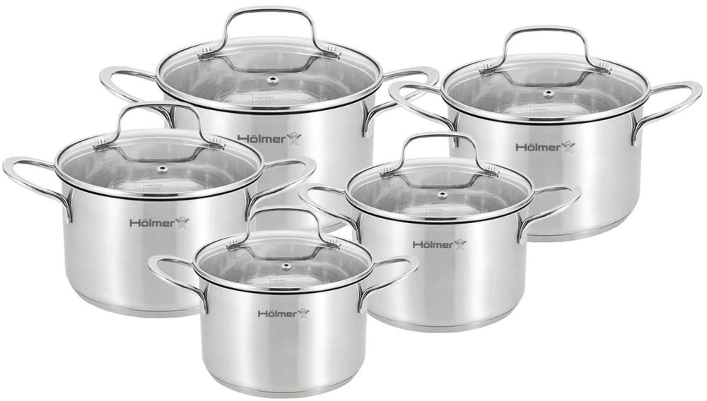 Набор посуды HOLMER CS-41051-SS