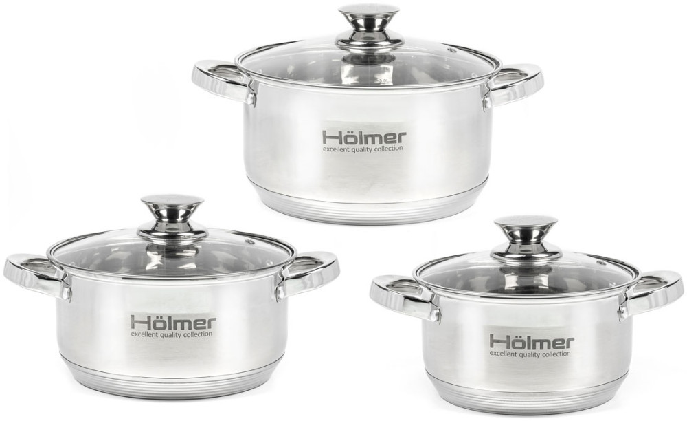 Набор посуды HOLMER CS-1652-SS