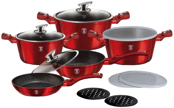 Набор посуды Berlinger Haus Burgundy BH-7030
