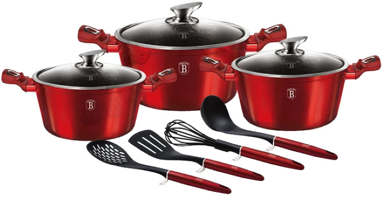 Набор посуды Berlinger Haus Burgundy BH-6150