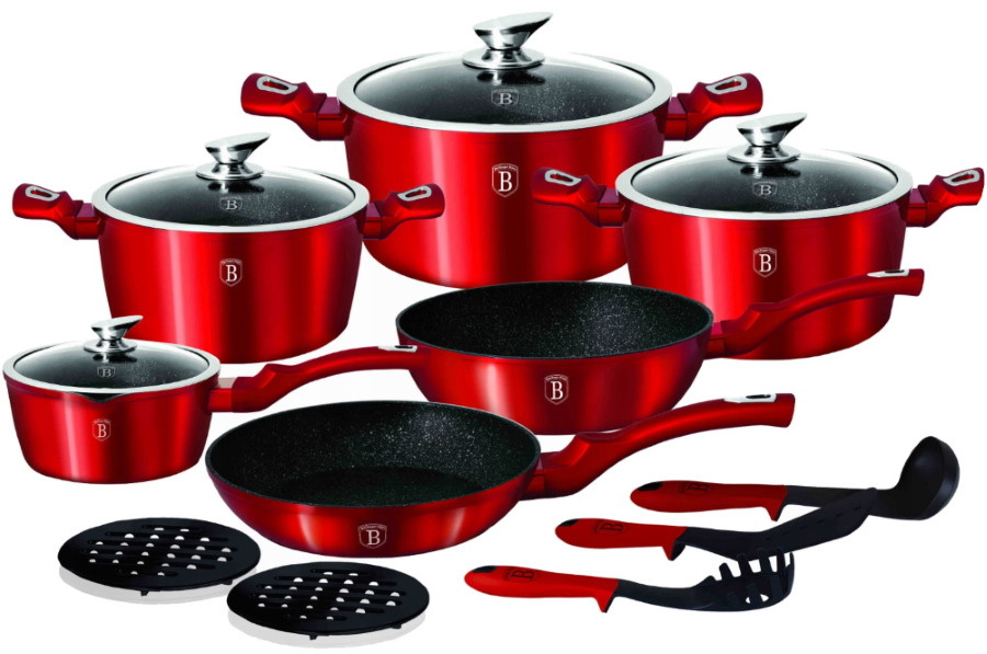 Набір посуду Berlinger Haus Burgundy BH-1226