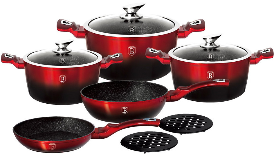 Набор посуды Berlinger Haus Burgundy BH-1222