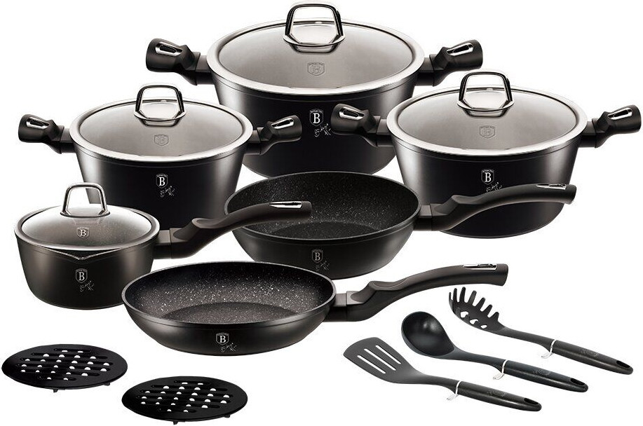 Набір посуду Berlinger Haus Black Silver BH-6155