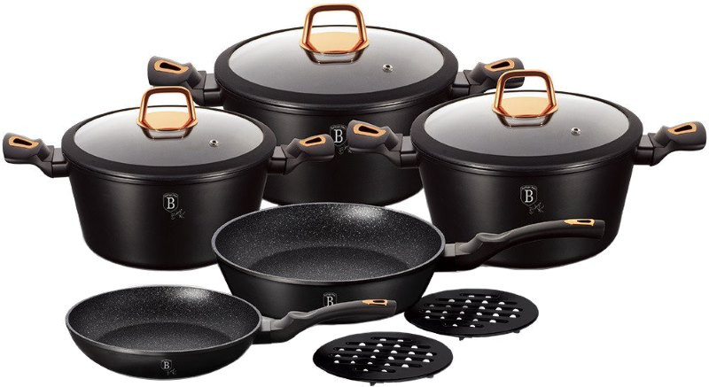 Набір посуду Berlinger Haus Black Rose BH-1645