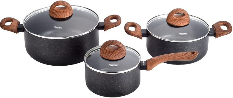 Набір посуду Fissman Black Cosmic 4348