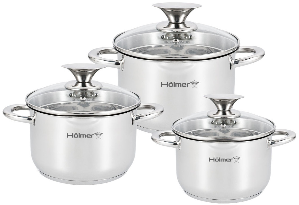 Набор посуды HOLMER Orly CS-3651-SSD