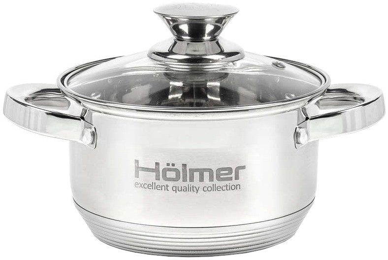 Кастрюля HOLMER CR-12519-SS