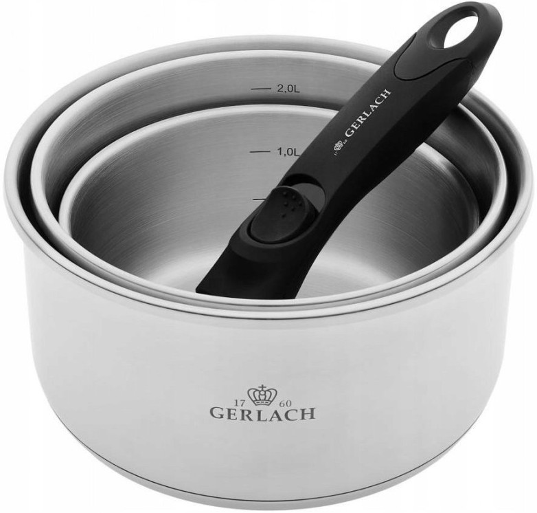 Набор посуды GERLACH Smart Steel 3 pcs