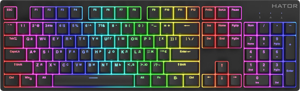 Клавиатура Hator Rockfall 2 Mecha Orange Switch