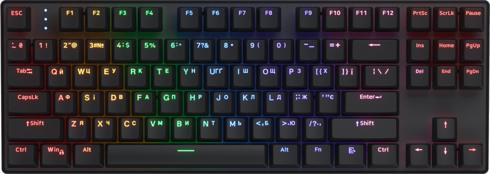 Клавиатура Hator Icefall Mecha TKL Rainbow Wireless (HTK287UA)