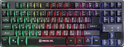 Клавіатура REAL-EL Gaming 8710 TKL Backlit