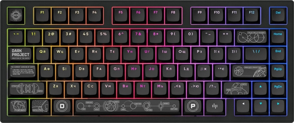 Клавиатура Dark Project ALU81A Terra Nova G3ms Moonstone Switch