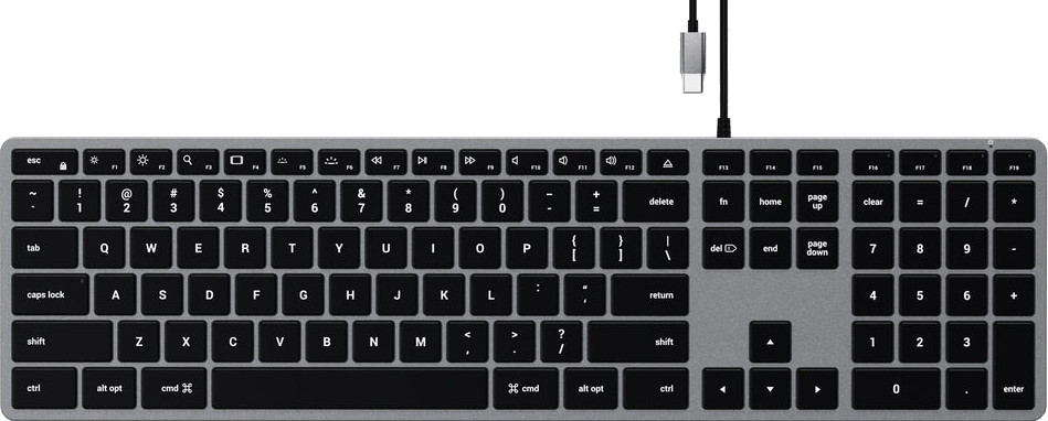 Клавіатура Satechi Slim W3 Wired Backlit Keyboard