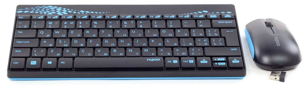 Клавиатура с мышью Rapoo Wireless Mouse & Keyboard Combo 8000