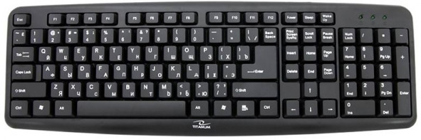 Клавіатура TITANUM Wired Standard USB Keyboard With Russian Layout (TKR101)