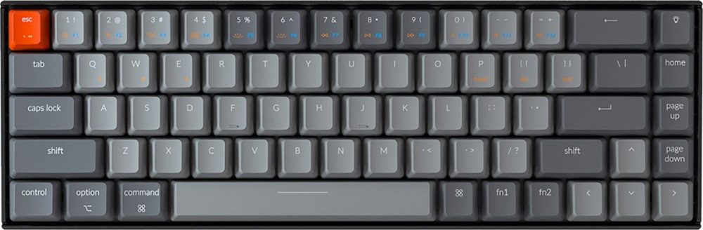 Клавіатура Keychron K6 RGB Backlit Gateron (HS) Red Switch (K6V1KEYCHRON)
