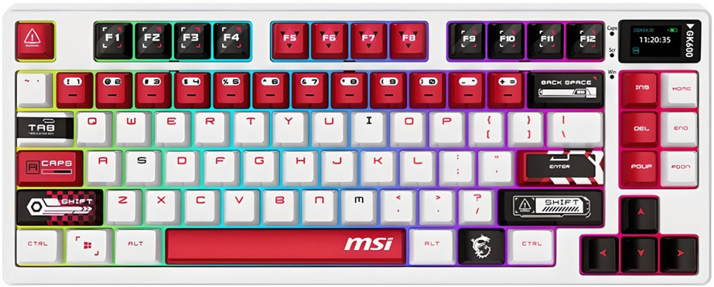 Клавиатура MSI Forge GK600 W Red Switch