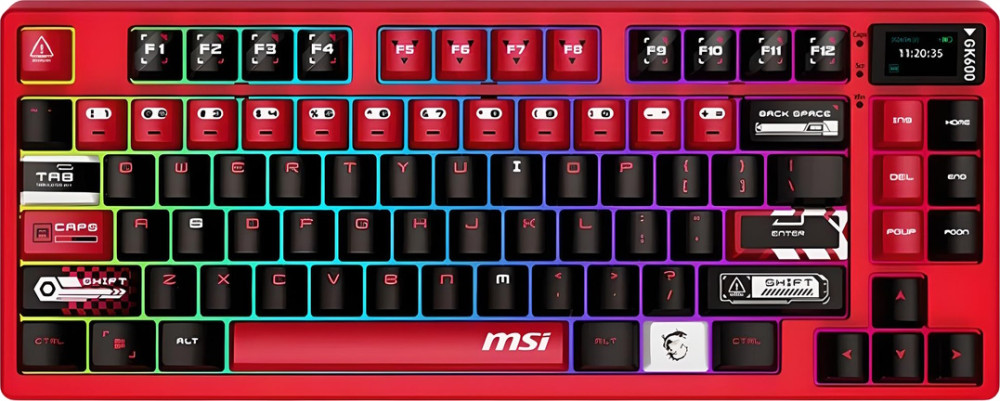 Клавиатура MSI Forge GK600 W Blue Switch