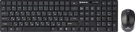 Клавіатура з мишею REAL-EL Comfort 9010 Kit Wireless