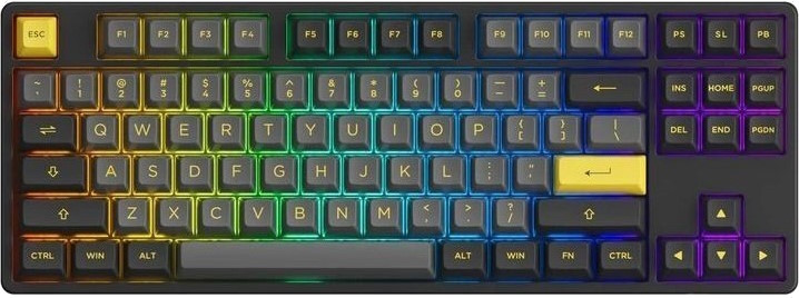 Клавиатура Akko Black&Gold 5087B Plus CS Silver Switch