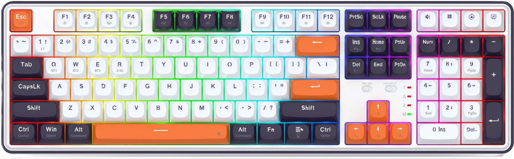 Клавіатура Redragon Wyvern Pro (K689WBO-RGB-PRO)