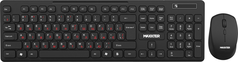Клавиатура с мышью Maxxter KMS-WCM-02 (KMS-WCM-02B-UA)