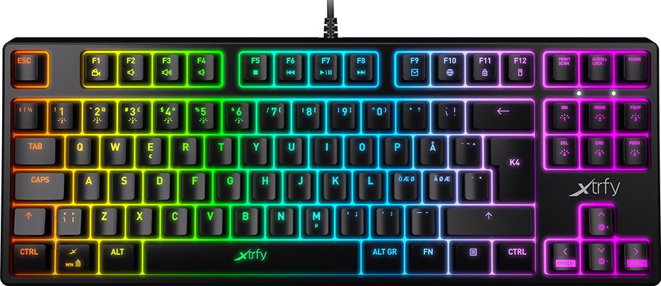 Клавиатура Xtrfy K4 TKL RGB