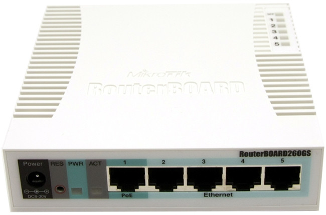 Коммутатор MikroTik RB260GS (CSS106-5G-1S)