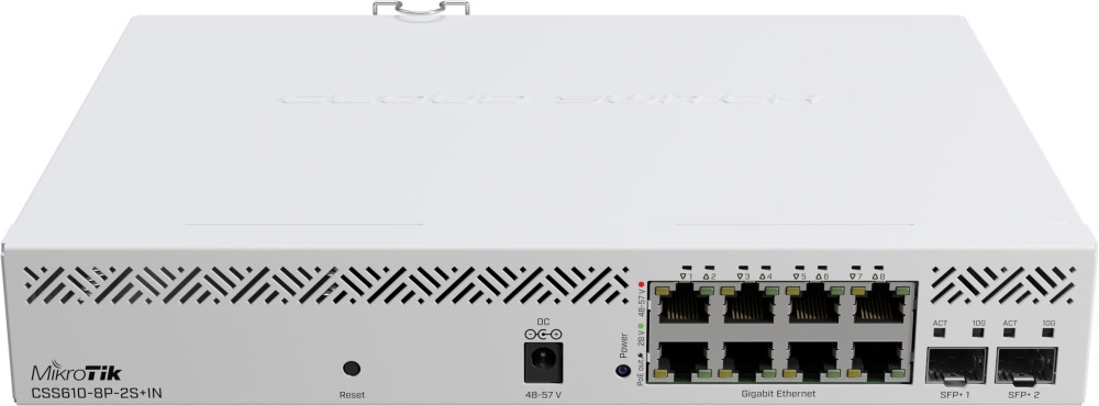Коммутатор MikroTik CSS610-8P-2SIN
