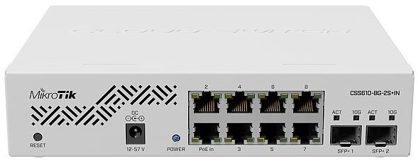 Коммутатор MikroTik CSS610-8G-2SIN