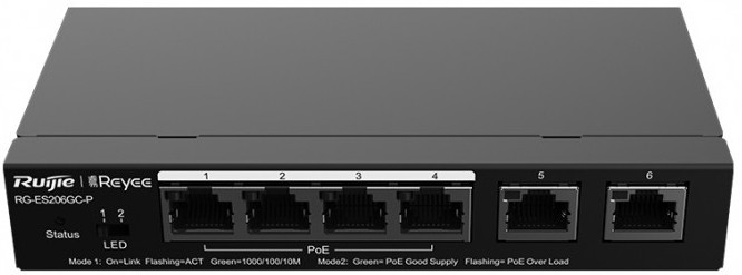 Комутатор Ruijie Reyee RG-ES206GC-P