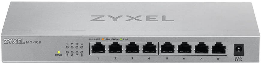 Комутатор Zyxel MG-108 (MG-108-ZZ0101F)