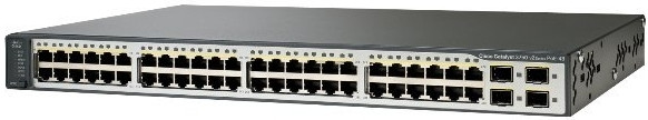 Комутатор Cisco WS-C3750V2-48PS-S