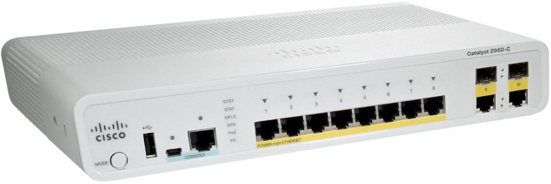 Коммутатор Cisco WS-C2960C-8PC-L