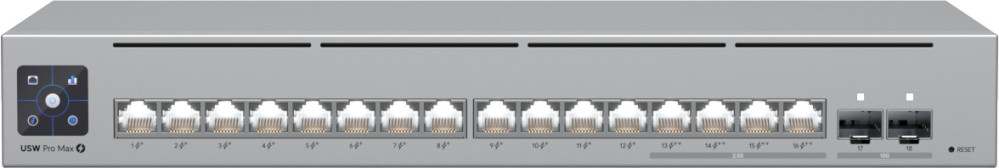 Коммутатор Ubiquiti UniFi Switch Pro Max 16 PoE (USW-Pro-Max-16-PoE (180W))