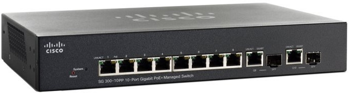 Коммутатор Cisco SG300-10PP