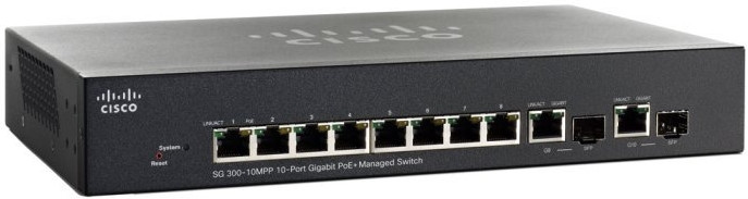 Коммутатор Cisco SG300-10MPP