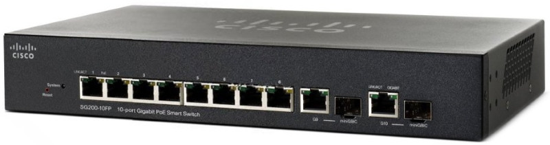 Коммутатор Cisco SG200-10FP