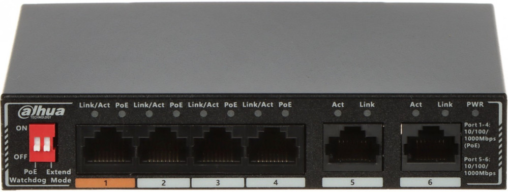 Комутатор Dahua SG1006P