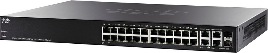 Комутатор Cisco SF300-24PP