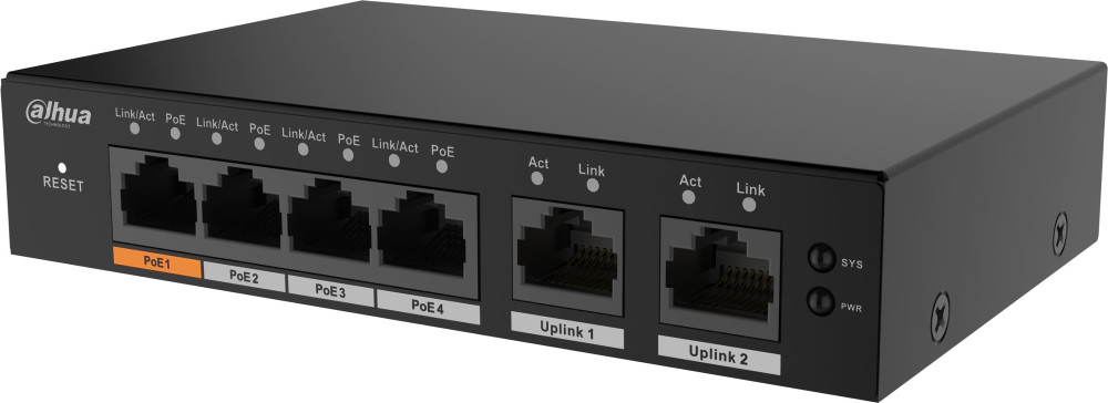 Комутатор Dahua S4100-4GT2GT-60-C