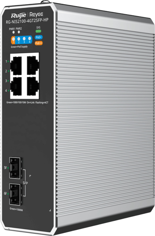 Коммутатор Ruijie Reyee RG-NIS2100-4GT2SFP-HP