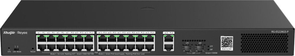 Коммутатор Ruijie Reyee RG-ES228GS-P